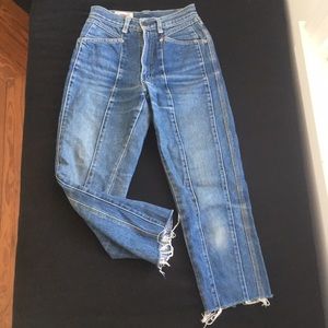 Rare high quality denim ankle jeans.